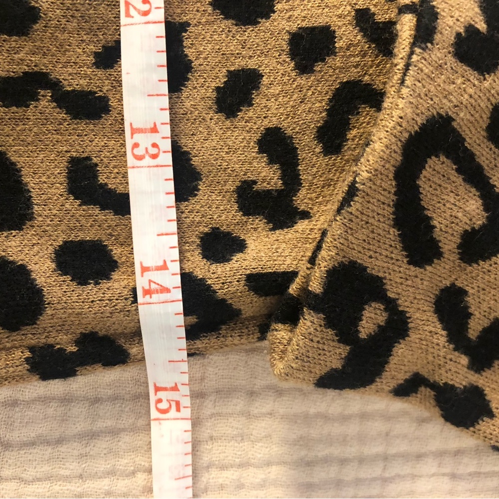 Jcrew Leopard Print Open Front Blazer Size Xs - image 4